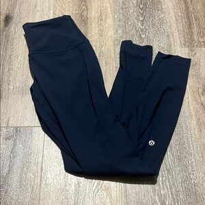 Lululemon Navy Leggings 25”